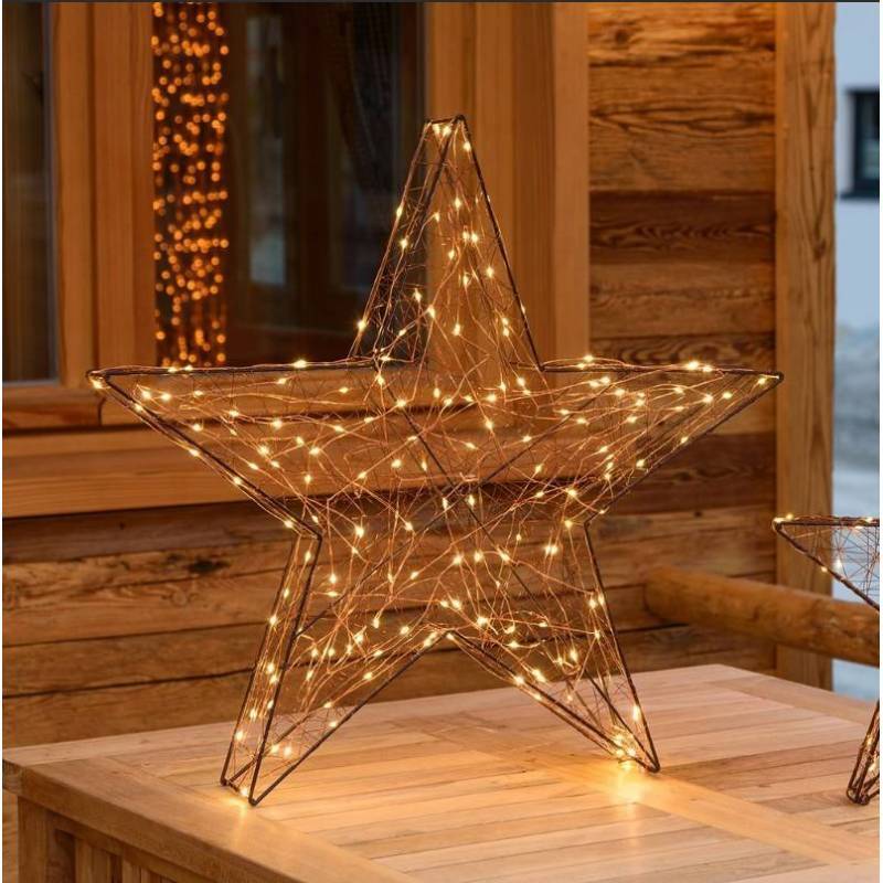 Lotti - Etoile lumineuse fil 60CM métal cuivré 180 micro LED banc chaud Lotti - Imagen 4