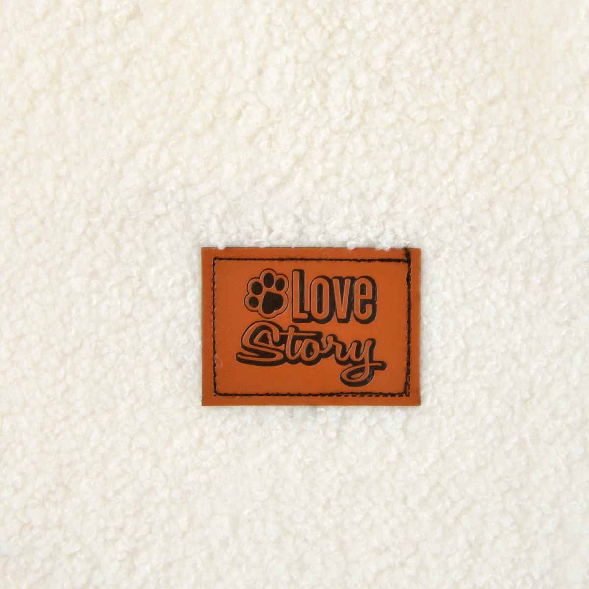 Love Story - Veste Doudou pour Chien "Wooly" 40cm Écru - Image 4