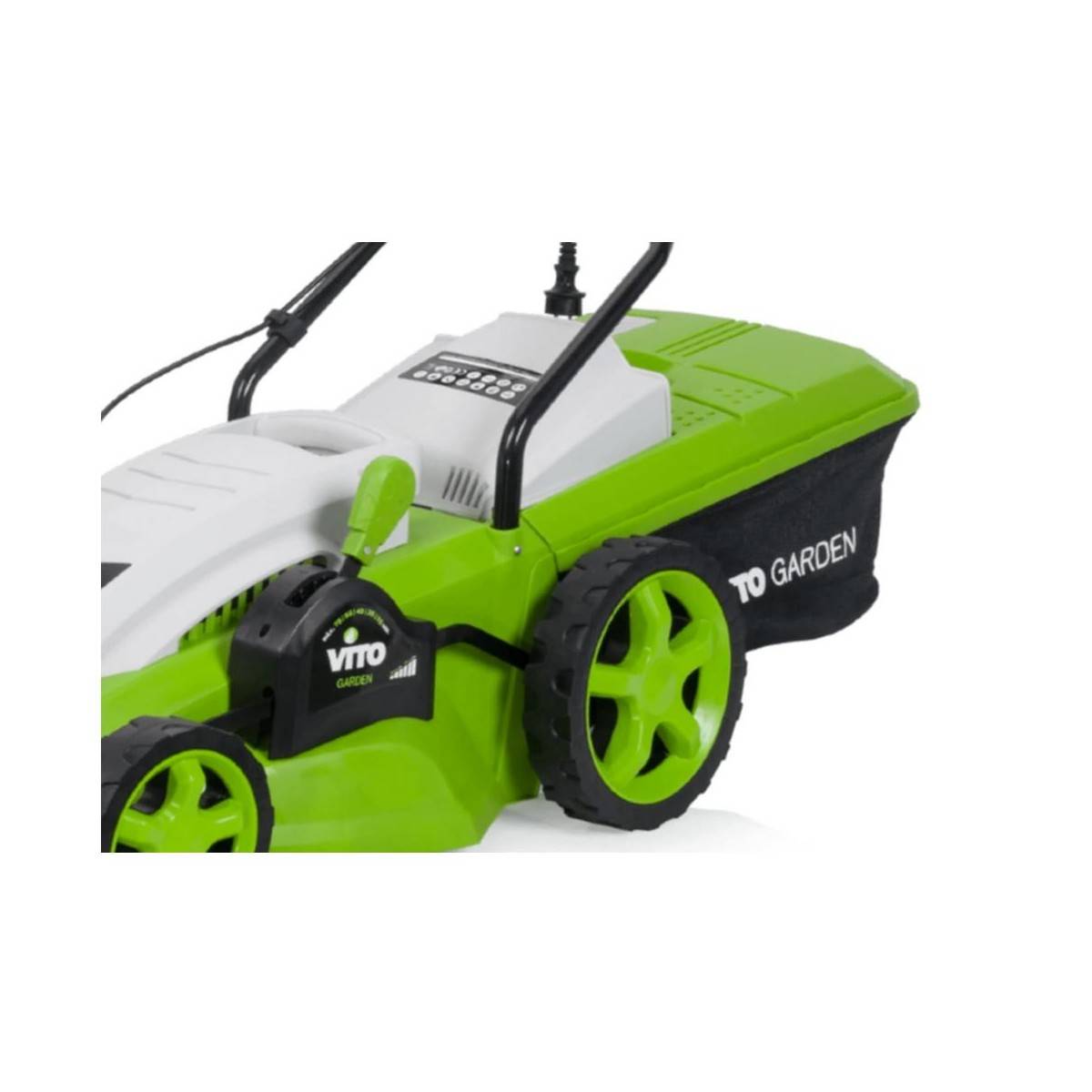 Tondeuse electrique 1800W Moteur induction Coupe 42 cm - 3 hauteurs de coupe - bac 50L VITO - Imagen 5