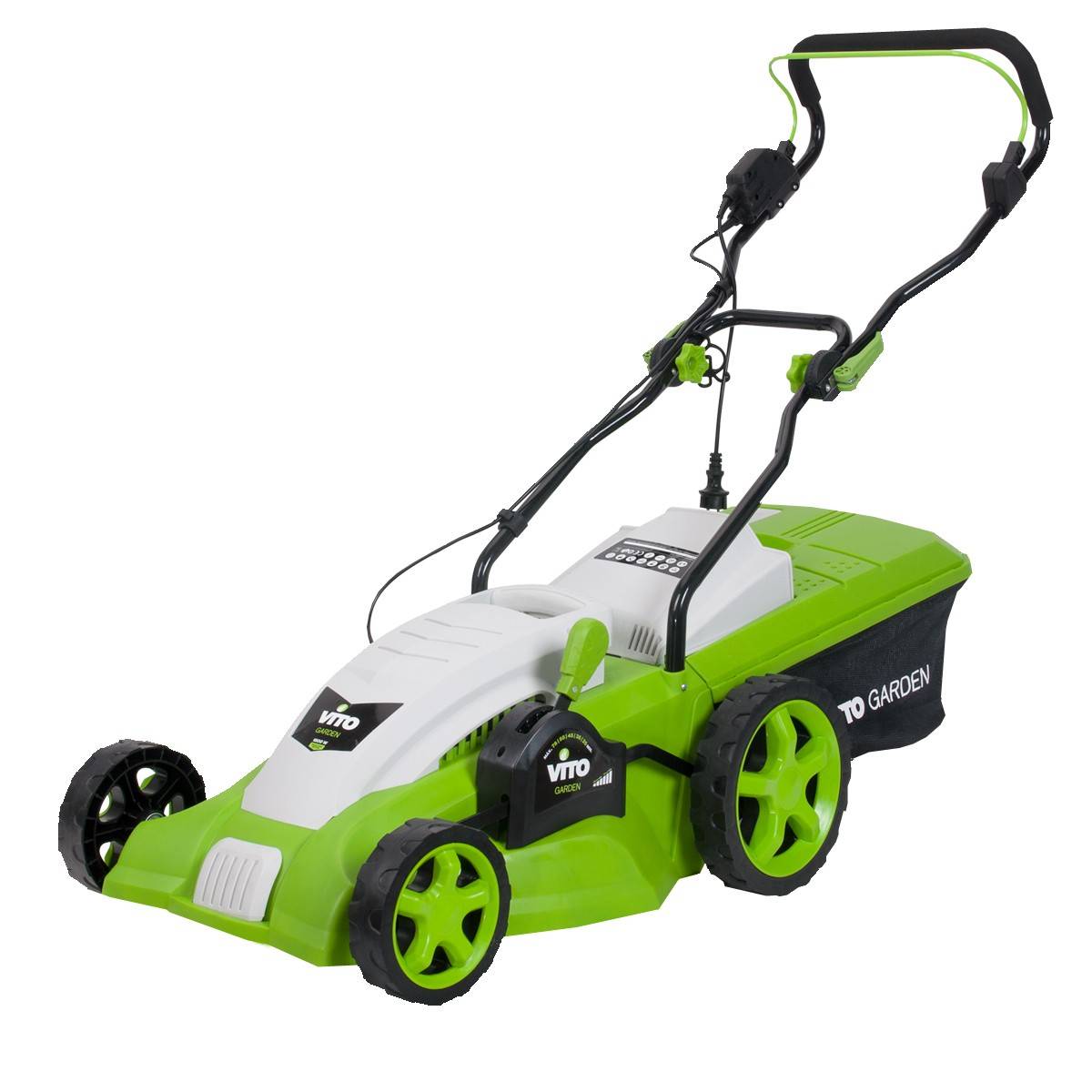 Tondeuse electrique 1800W Moteur induction Coupe 42 cm - 3 hauteurs de coupe - bac 50L VITO - Imagen 1