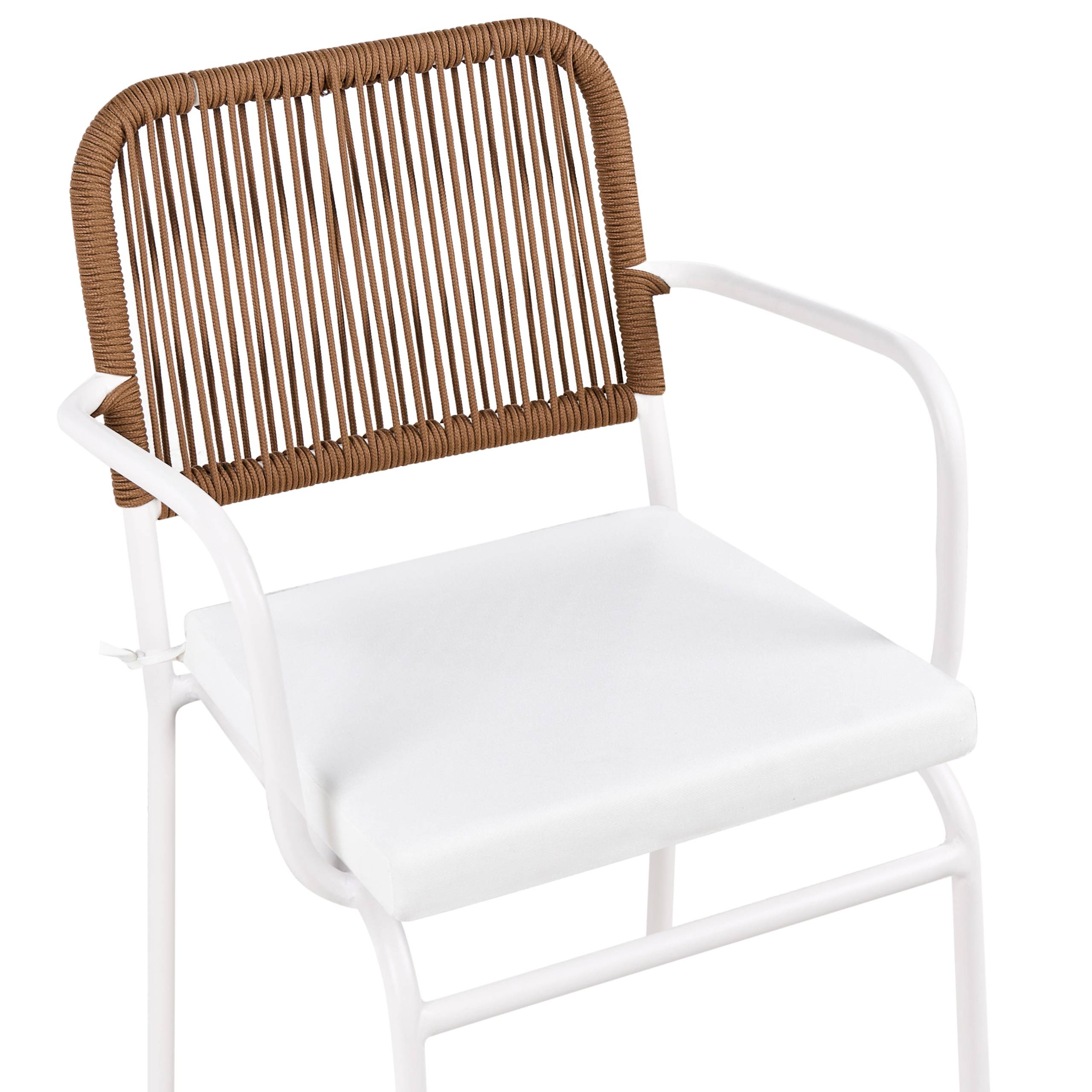 Chaise de jardin Aluminium Blanc TACENO - Beliani - Image 7