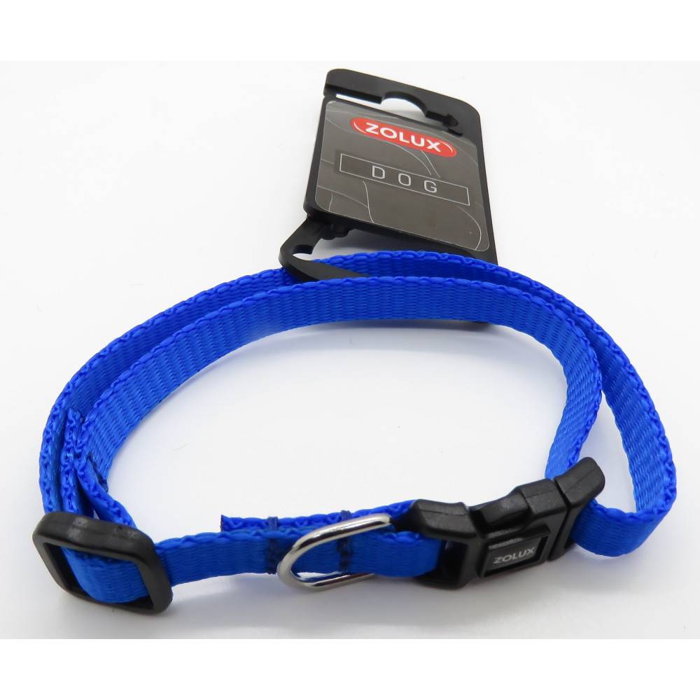 Zolux - collier nylon 25 - 35 cm x 10 mm bleu pour chien. - Image 3