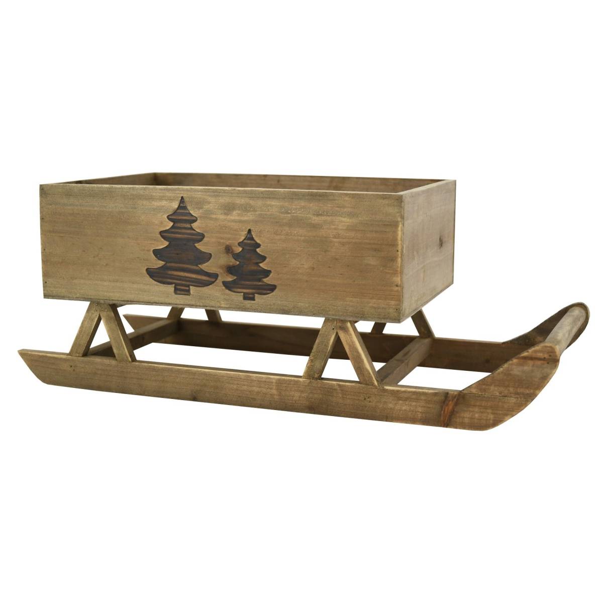 Aubry Gaspard - Luge en bois teinté Sapin - Imagen 1