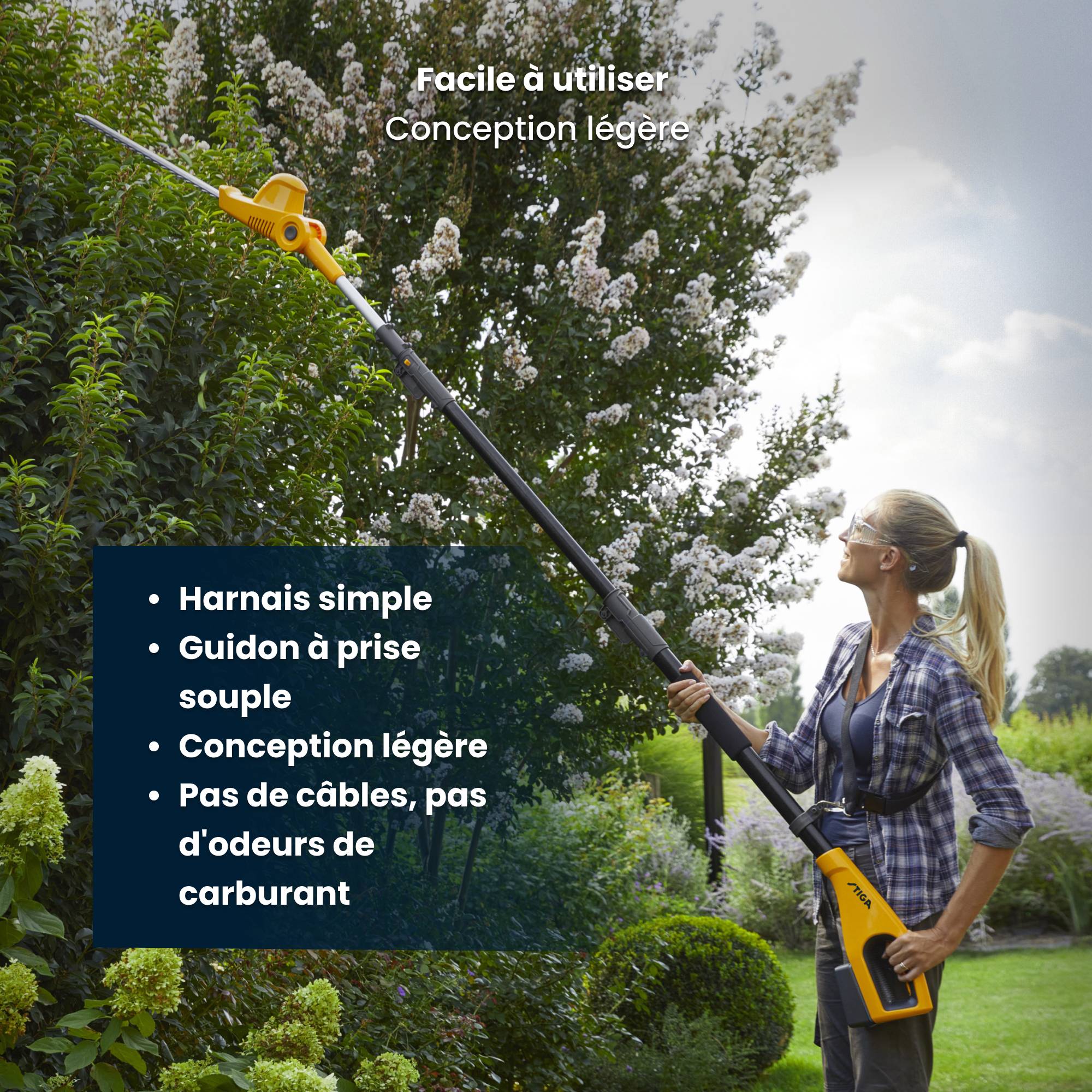 Stiga - Kit MT 100e, outil multifonction, batterie 20V 4Ah, lame 46 cm, perche 2,75 m - STIGA - Image 6