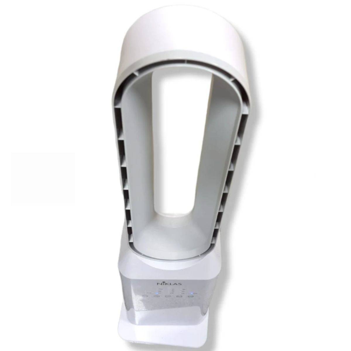Ventilateur sans pales à Télécommande 50W Programmable avec Minuterie - Rafraichisseur d'air 3 Vitesses Design Blanc NIKLAS - Image 8