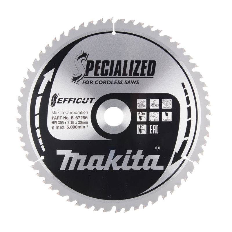 Makita - Lame de scie circulaire, T.C.T Efficut, 260 x 30 mm, 60 dents - MAKITA - B-67234 - Imagen 2