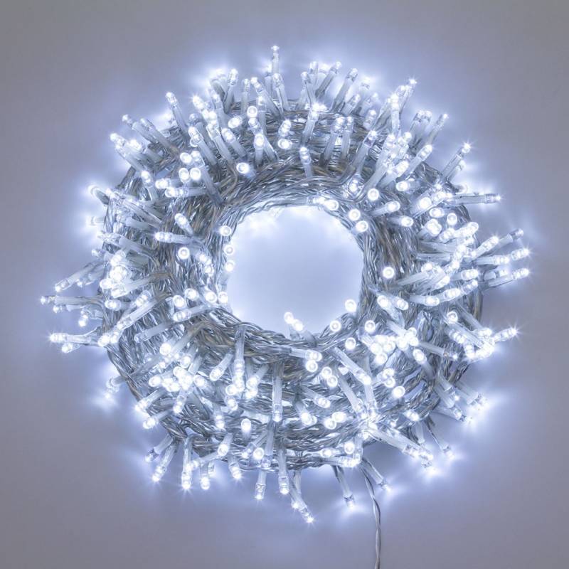 Lotti - Guirlande 30M BOA 6cm 1500 LED blanc froid timer 8 programmes câble transparent Lotti - Imagen 1