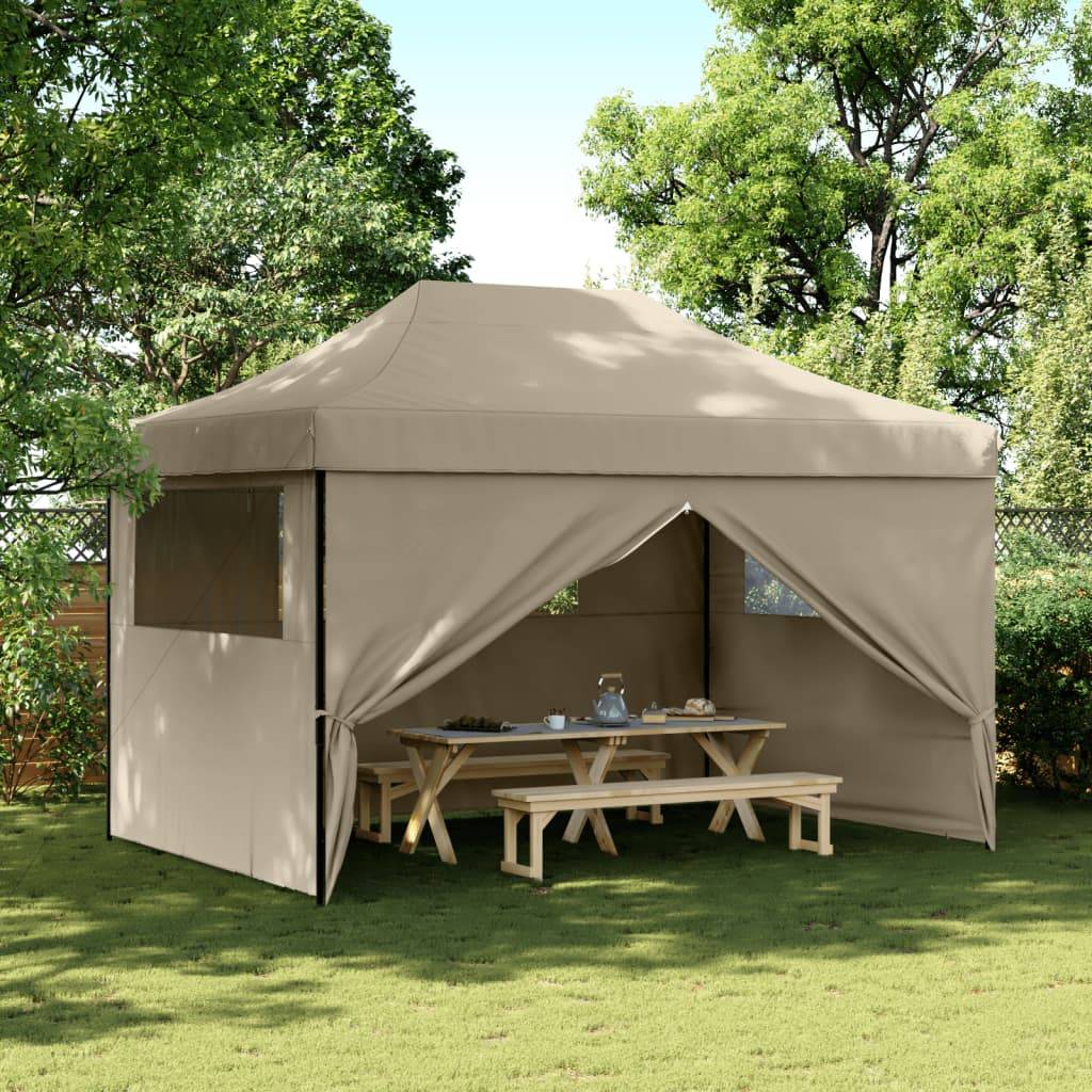 Pergola acier taupe  410 x 279 x 315 cm  - Prolenta premium p3111.4 - Image 2