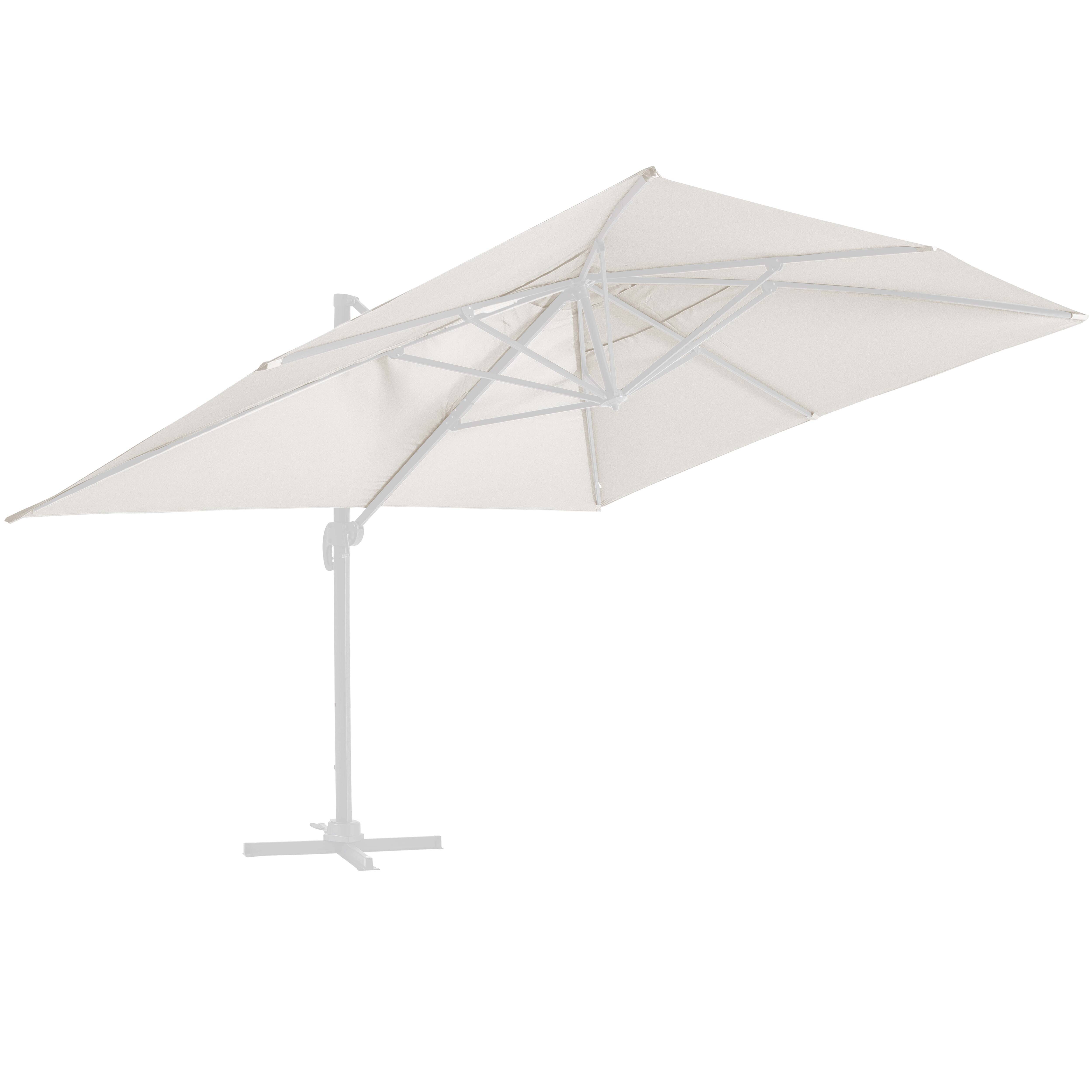 Oviala - Toile pour parasol déporté 4x3m écru Caserta - Oviala - Image 1