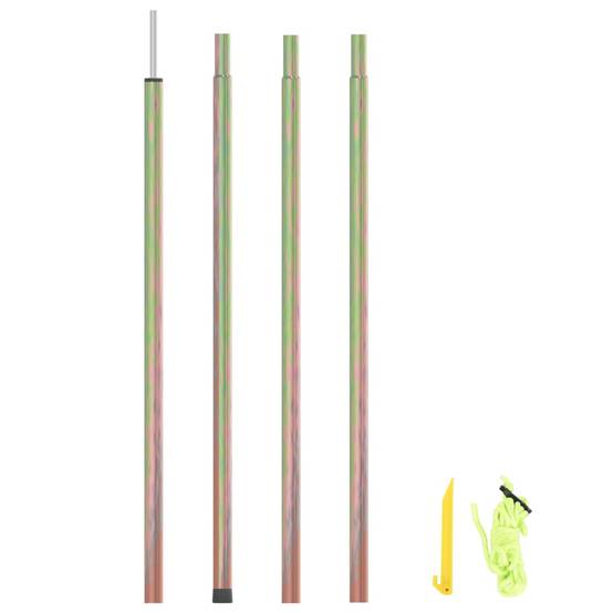 Mât de parasol - accessoire parasol 200 cm Acier galvanisé - MEUBLE PRO - Image 2