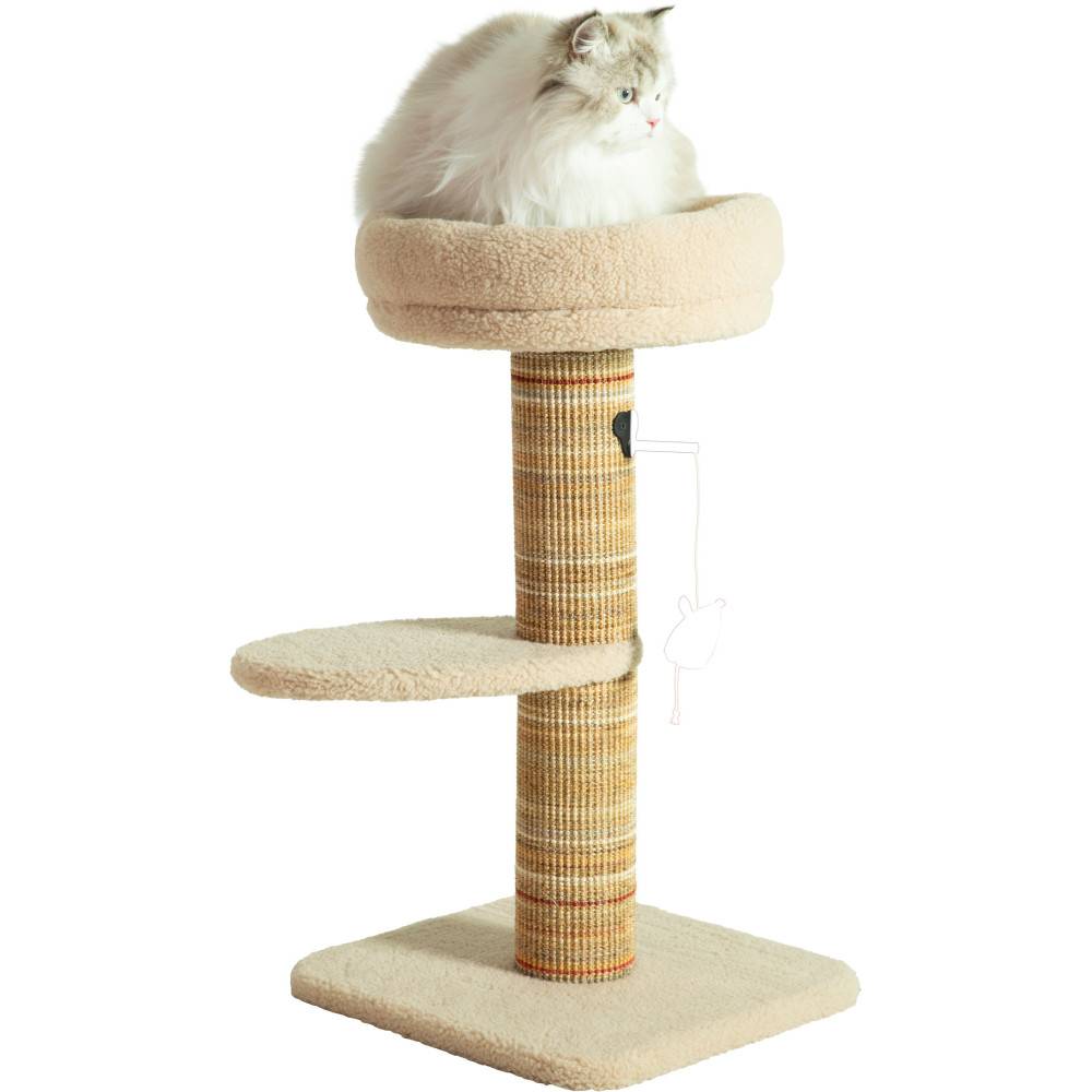 Zolux - Arbre à chat Boréal 70 cm beige pour chat - Image 1