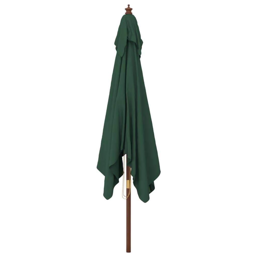 PANGIVO - Parasol de jardin bois vert 300 x 300 x 273 cm - PANGIVO - Image 4