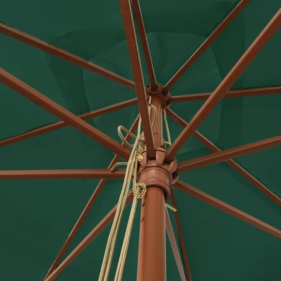 PANGIVO - Parasol de jardin bois vert 300 x 300 x 273 cm - PANGIVO - Image 5