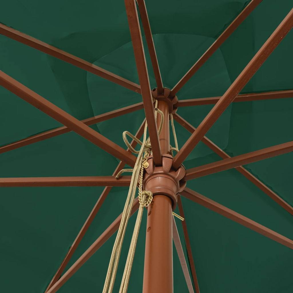 PANGIVO - Parasol de jardin bois vert 300 x 300 x 273 cm - PANGIVO - Image 5