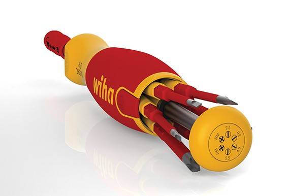 Tournevis porte embout Slim VDE 75 mm WIHA Liftup - 6 Embouts FENTE /PH /XENO PZ2 - 38611 - Imagen 3