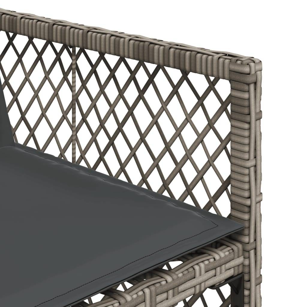 ComfortXL - Salon de Jardin Encastrable 12 Personnes Gris, Table avec Plateau Verre, 8 Chaises et 4 Tabourets Inclus – ComfortXL Outdoor Living - Image 9