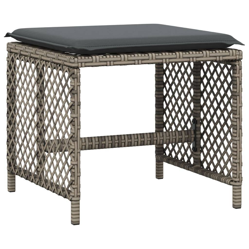 ComfortXL - Salon de Jardin Encastrable 12 Personnes Gris, Table avec Plateau Verre, 8 Chaises et 4 Tabourets Inclus – ComfortXL Outdoor Living - Image 5
