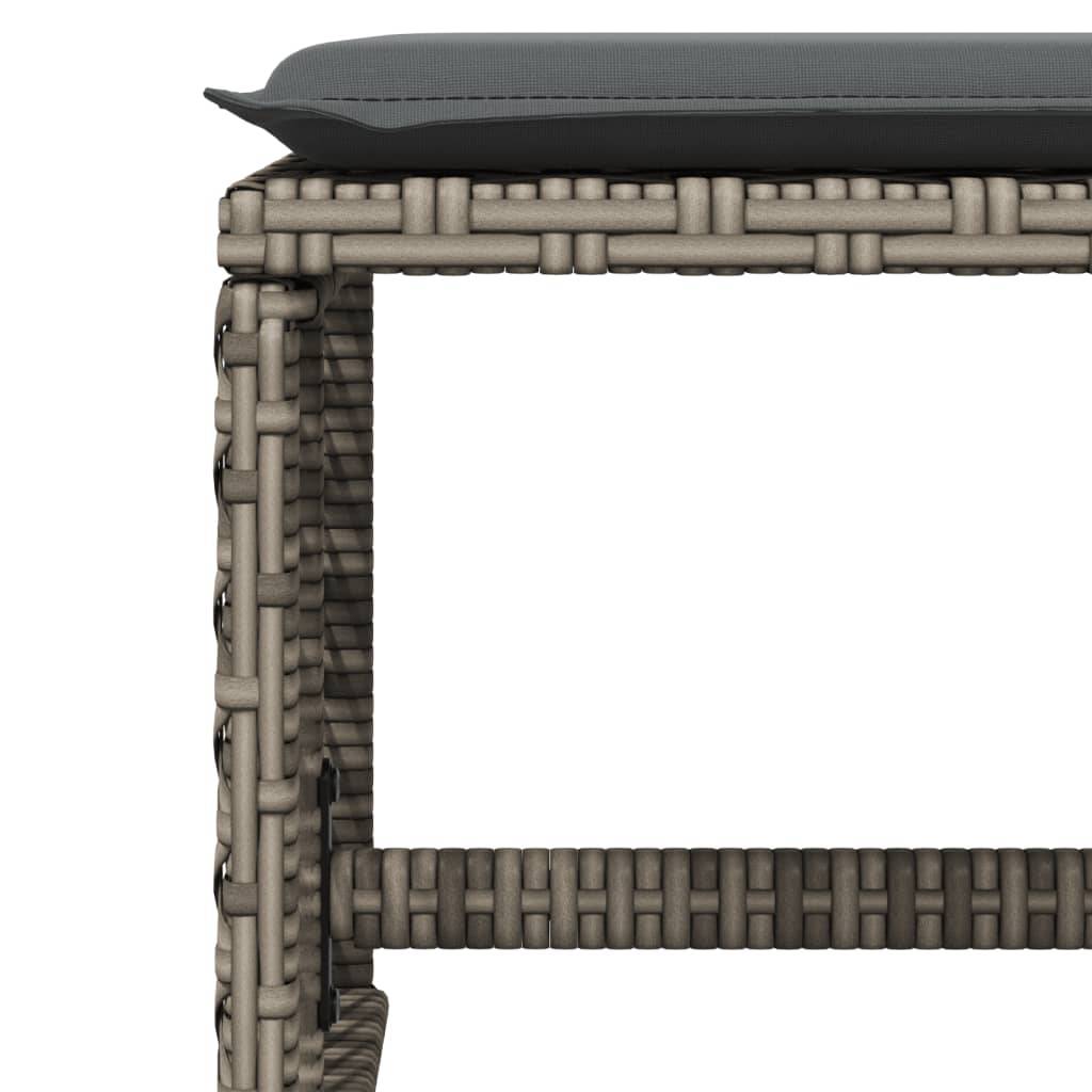ComfortXL - Salon de Jardin Encastrable 12 Personnes Gris, Table avec Plateau Verre, 8 Chaises et 4 Tabourets Inclus – ComfortXL Outdoor Living - Image 10