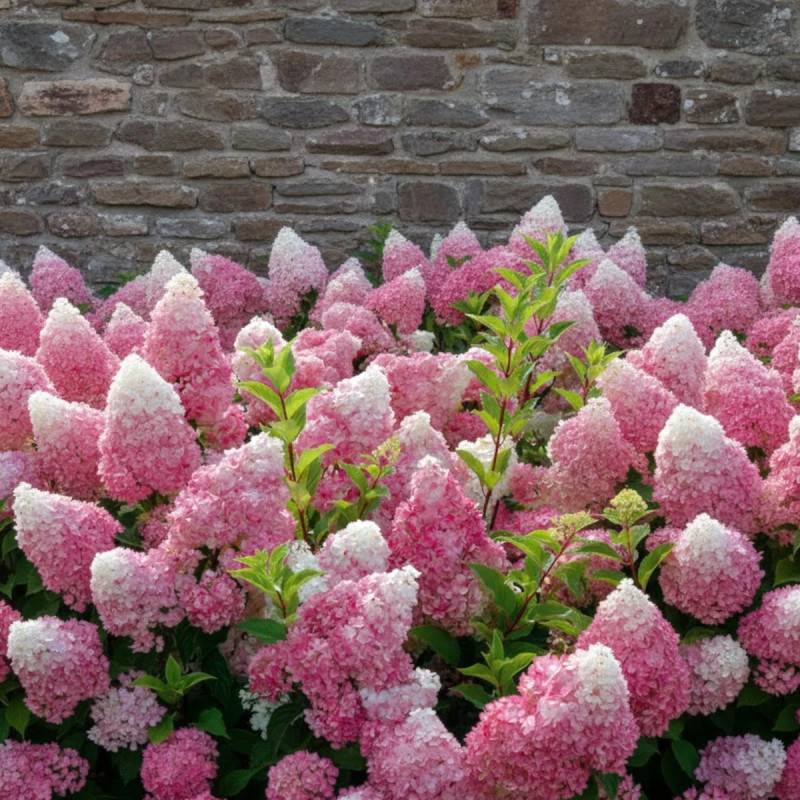 Hortensia paniculata Vanille Fraise® 'Renhy', Hydrangea paniculata à fleurs Rose - feuillage Caduc - Godet - 5/20 cm-  hauteur à maturité De 1,00 m à - Imagen 5