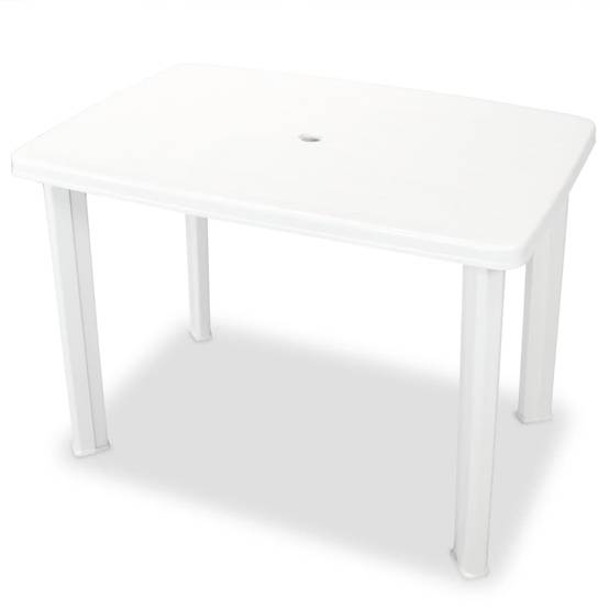 Salon de Jardin 2 Personnes en Plastique Pliable et Inclinable pour Balcon Blanc – ComfortXL Outdoor Living - Image 2