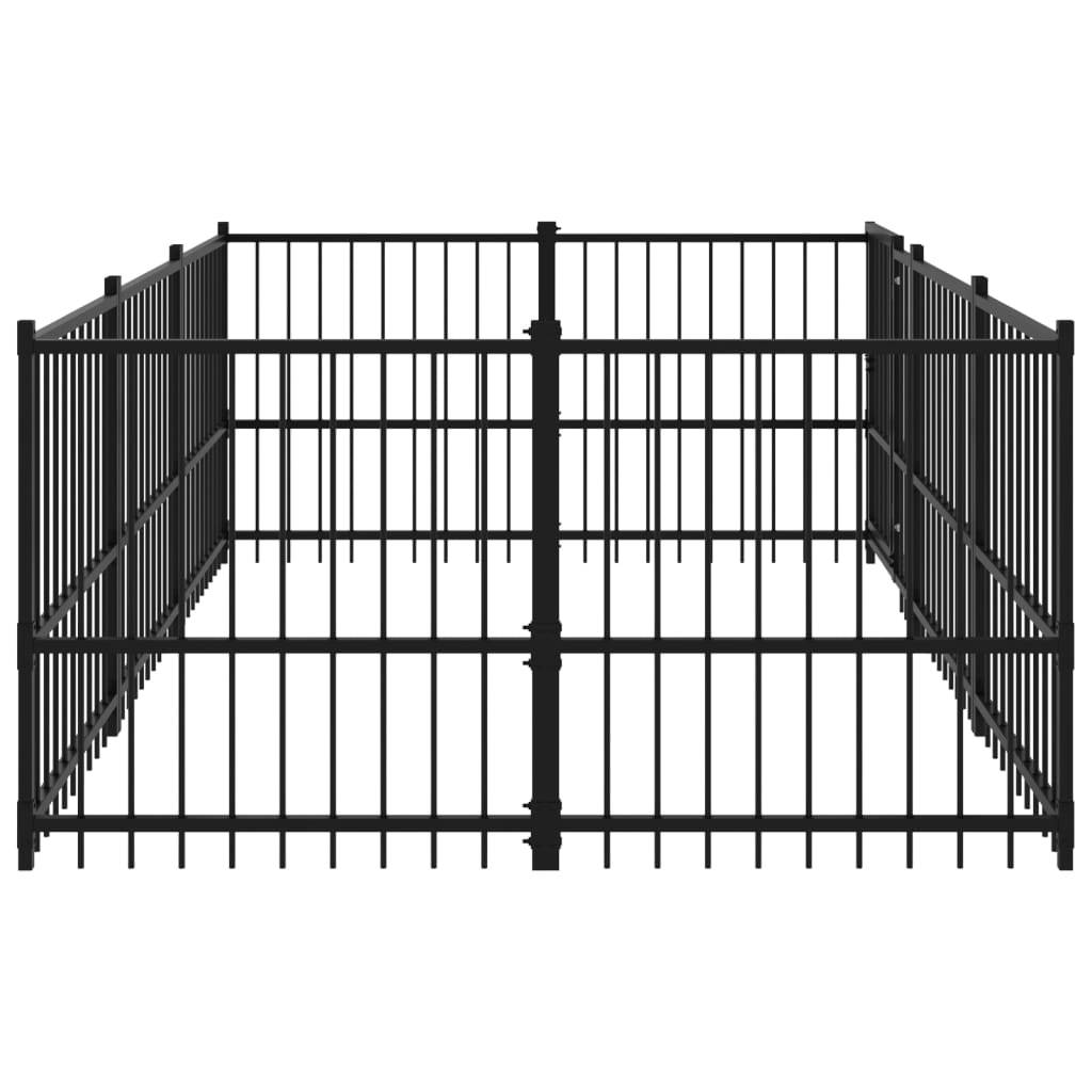 Vidaxl - Chenil d'extérieur pour chiens Acier 5,63 m² vidaXL 3124599 - Imagen 5