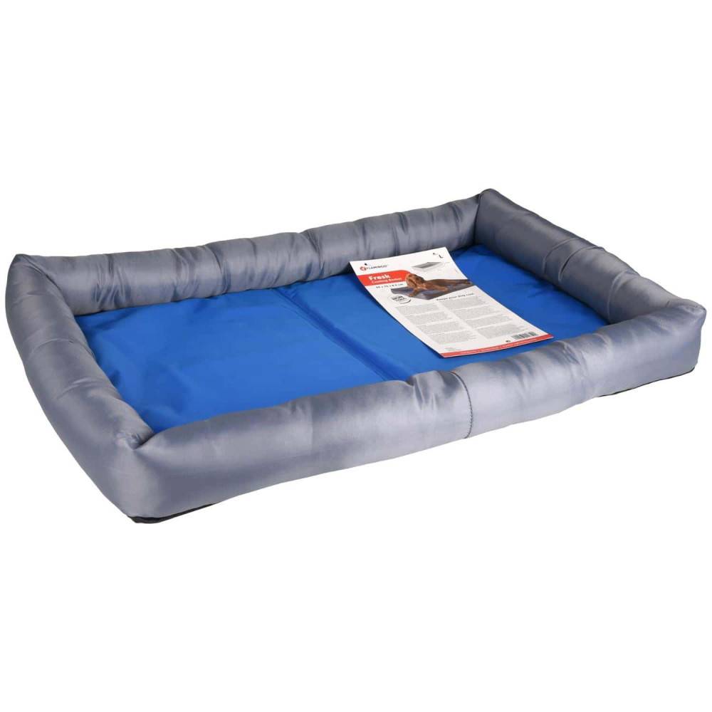 Flamingo - Coussin rafraîchissant FRESK taille L, 70 x 50 x 8.5 cm bleu/gris pour chien - Imagen 3