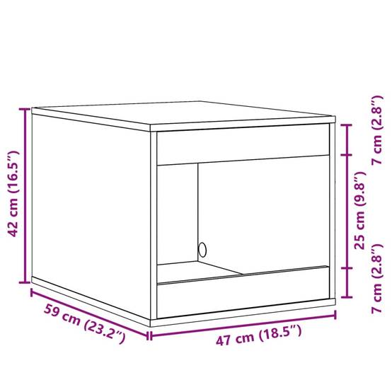 Chatiere bois blanc 47 x 59 x 42 cm - Prolenta premium p335.7 - Image 9
