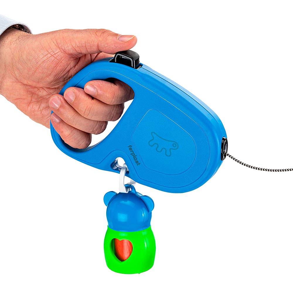 Ferplast - Ferplast Laisse Chien Enrouleur FLIPPY ONE, Laisse pour Grands Chiens jusqu'à 35 Kg. Cordon Extensible max 5 m. Bouton unique pour verrouiller et - Imagen 4
