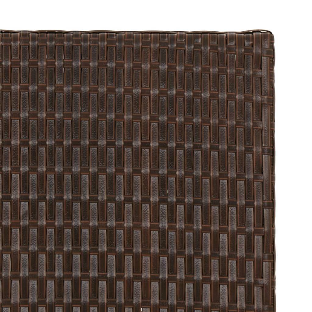 ComfortXL - Petite Table d'Appoint Pliable en Résine Tressée Marron 45x35cm – ComfortXL Outdoor Living - Image 6