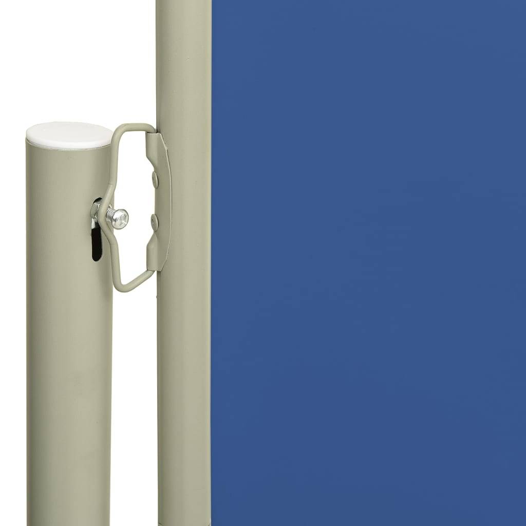 Helloshop26 - Auvent paravent store brise-vue latéral rétractable de patio jardin terrasse balcon protection visuelle écran 170 x 300 cm bleu - Imagen 2