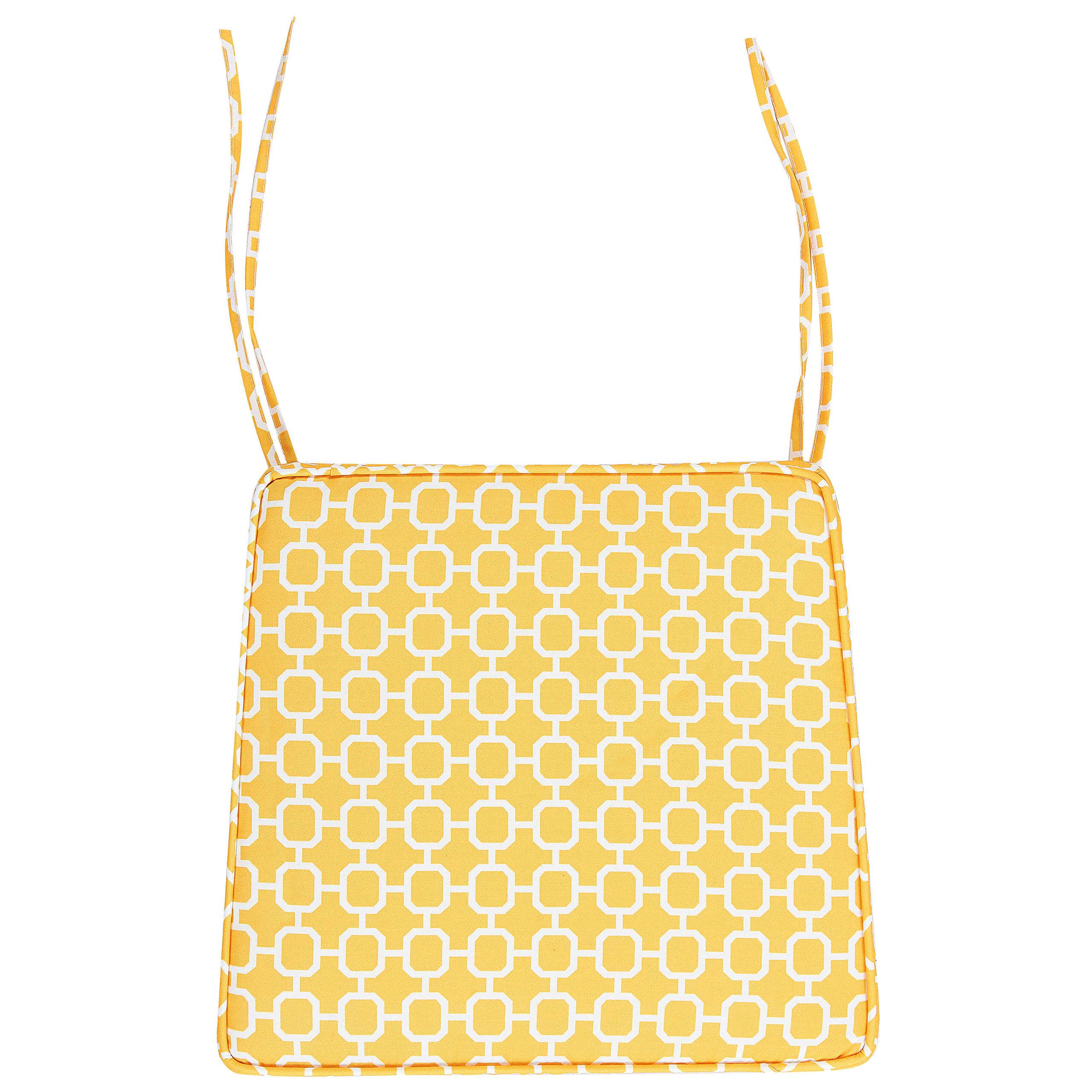 Beliani - Coussin d'assise d'extérieur Polyester Jaune TERNI - Beliani - Imagen 5