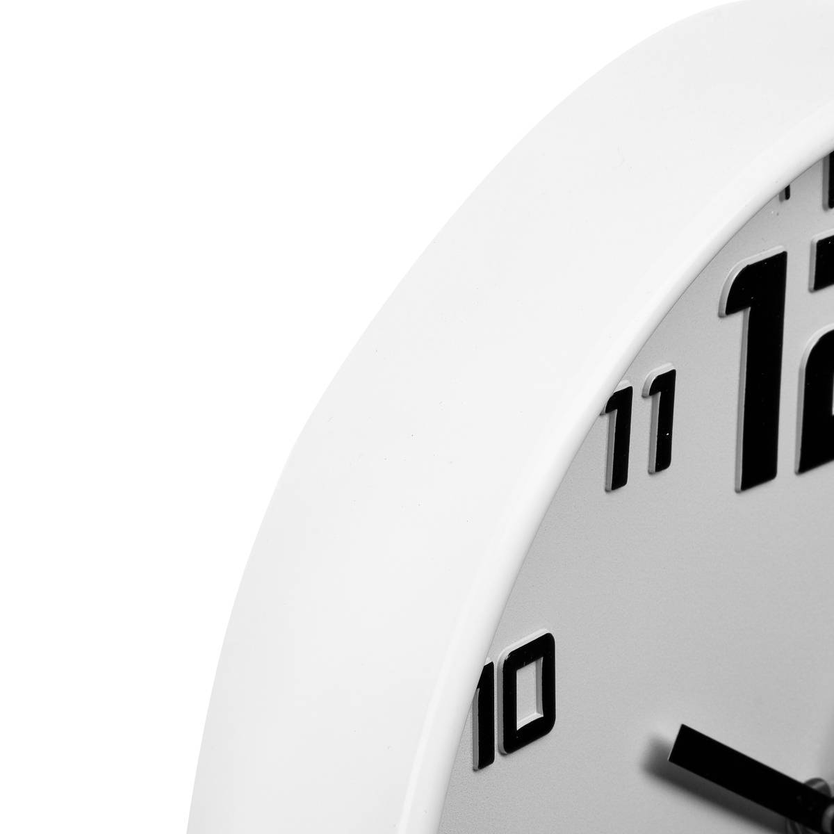 Atmosphera - Horloge "Elian" en plastique blanc D30cm - Atmosphera Créateur d'intérieur - Imagen 4