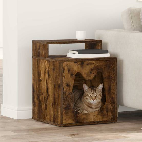 Chatiere bois marron 42,5 x 40 x 53,5 cm - Prolenta premium p334.2 - Image 2