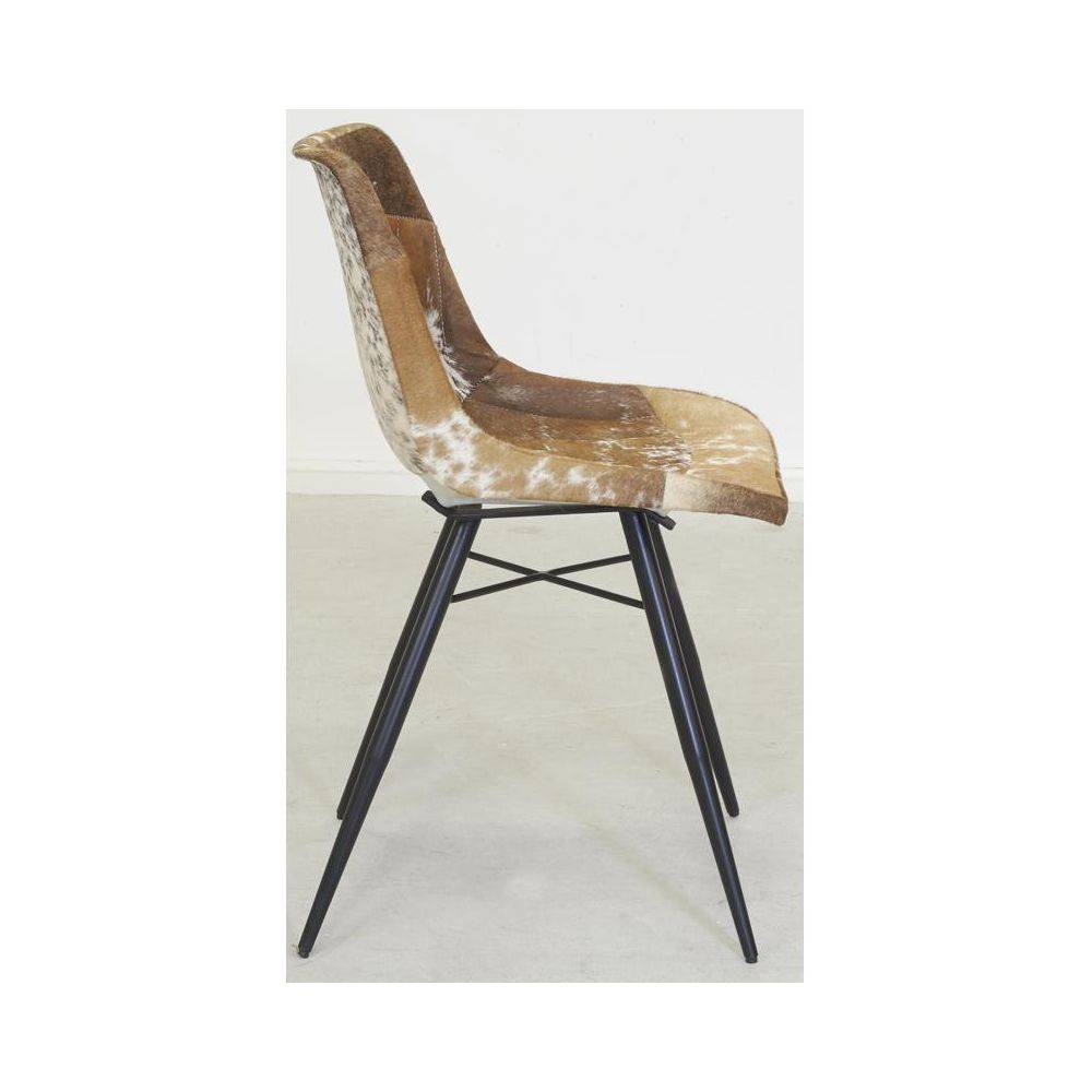 Aubry Gaspard - Chaise en peau de vache véritable - Imagen 3