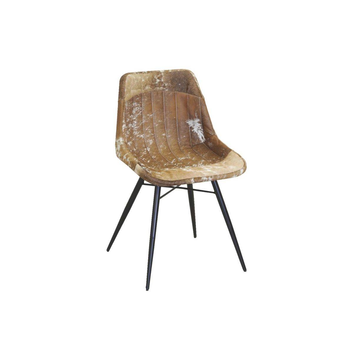 Aubry Gaspard - Chaise en peau de vache véritable - Imagen 1