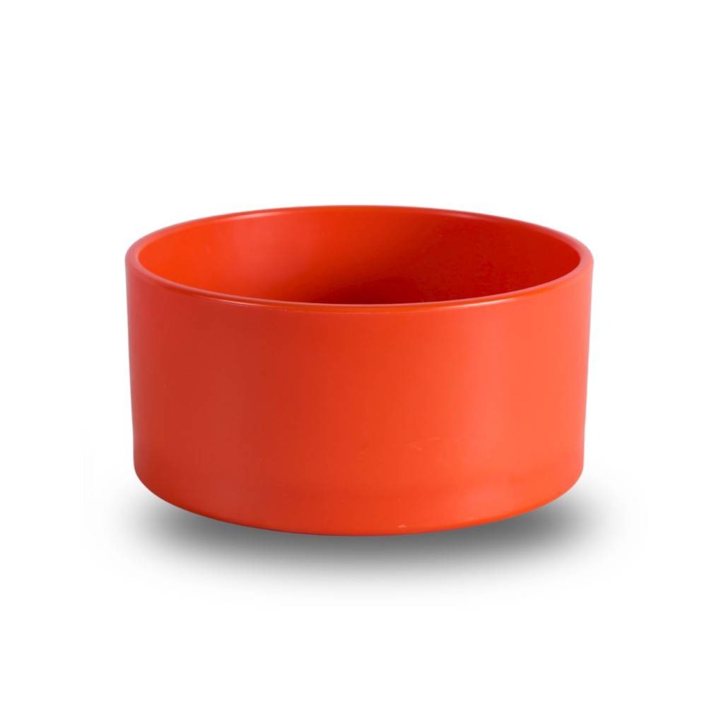 Chick'a - Mangeoire plastique ronde rouge CHICK'A