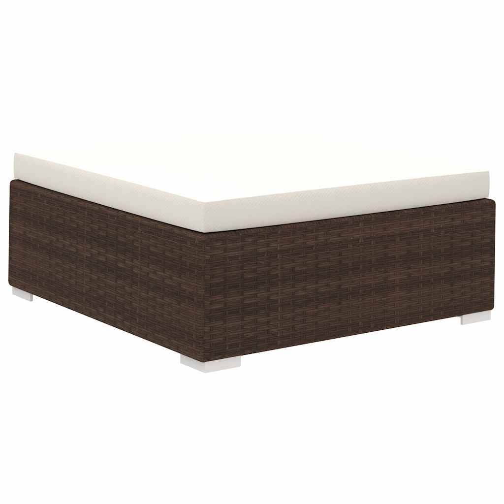 Vidaxl - Salon de jardin 8 pcs avec coussins Résine tressée Marron vidaXL 41260 - Imagen 6