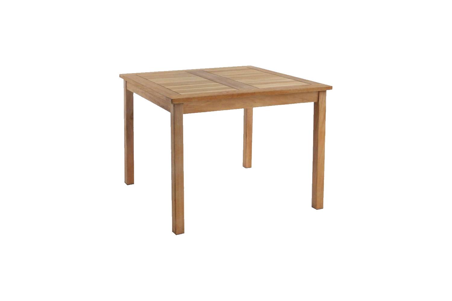 Table de jardin carrée Teck KARRA