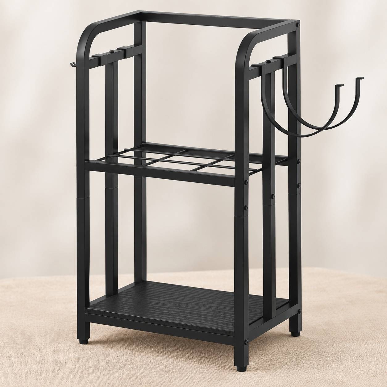 Support à Bois 2 Niveaux Métal Intérieur Extérieur - Image 8