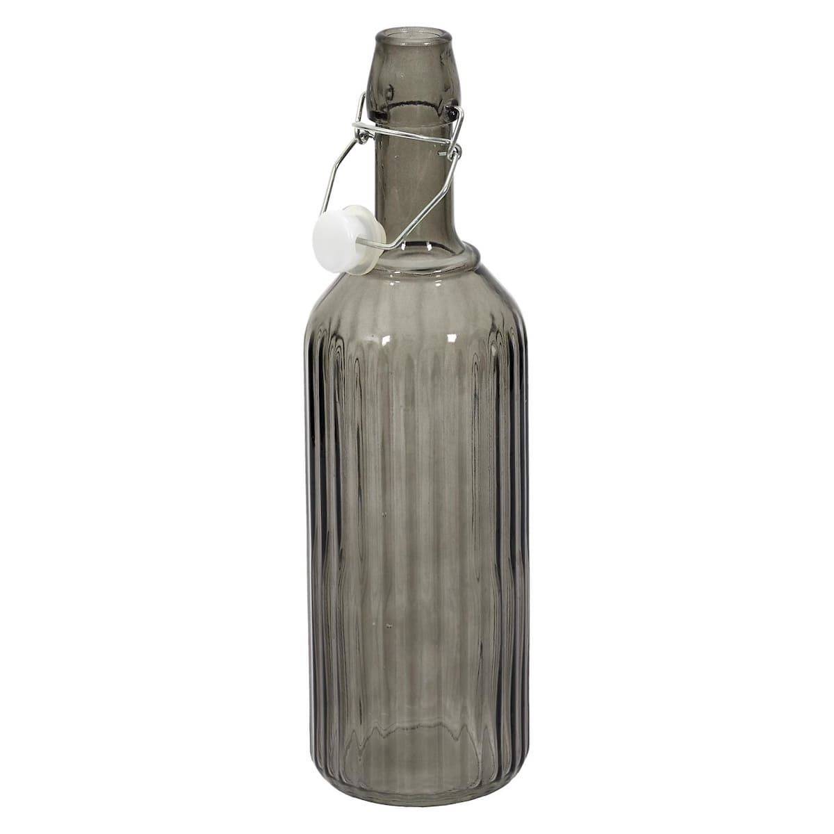 ALTOBUY - Bouteille à clapet 1L en verre teinté gris - - Image 4
