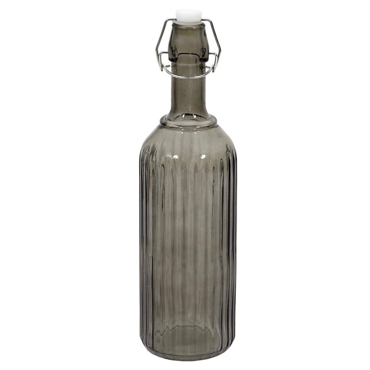 ALTOBUY - Bouteille à clapet 1L en verre teinté gris - - Image 1