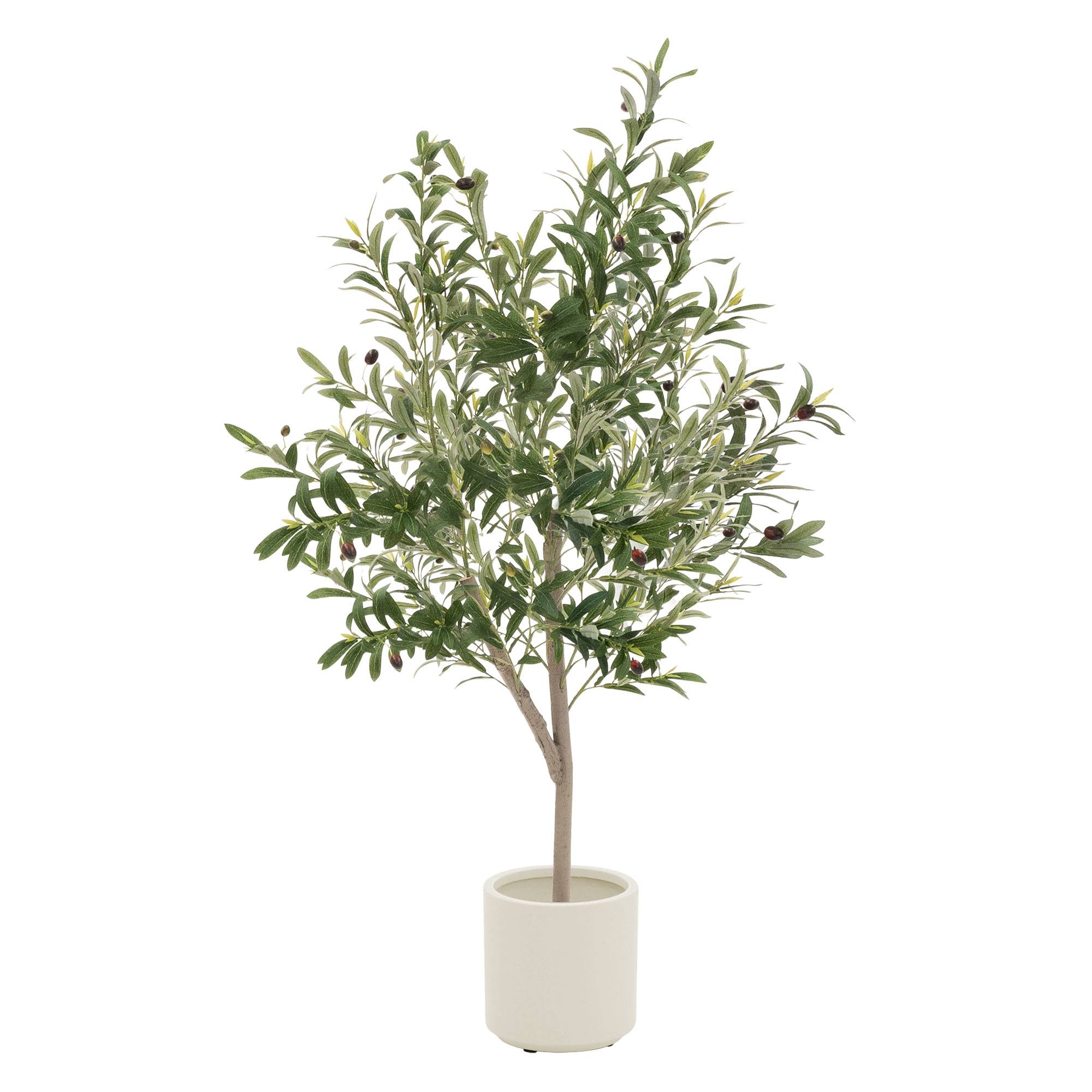 Olivier artificiel plante artificielle arbre en pot 150 cm intérieur/extérieur - Image 1