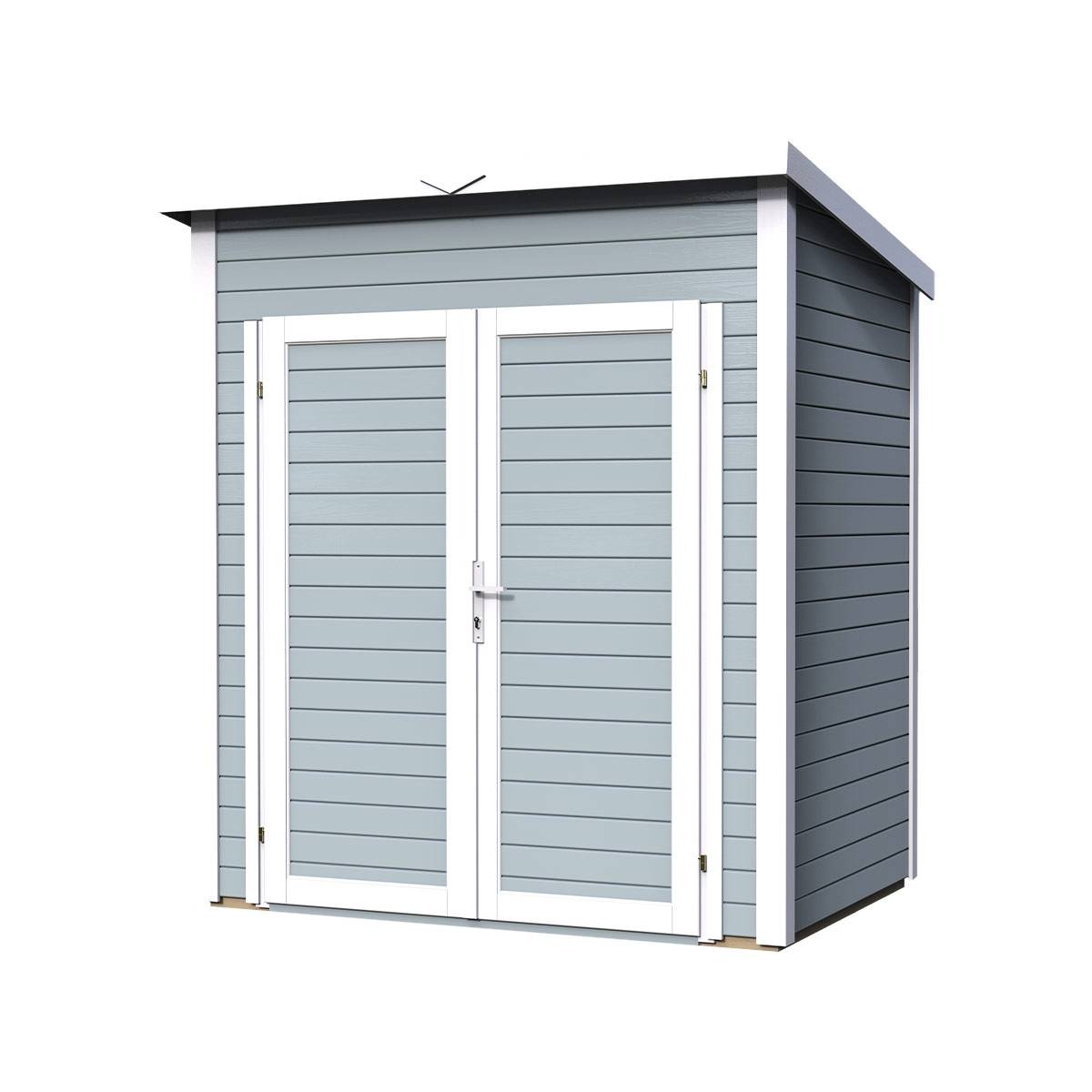 Abri de jardin en bois gris Bertilo 2,16 m² - Bertilo - Imagen 1