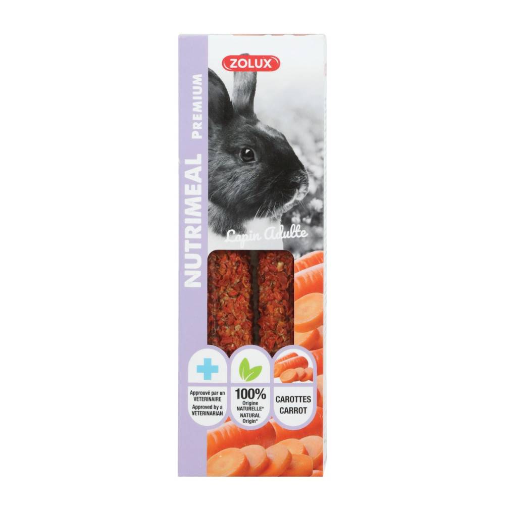 Zolux - zolux - Friandises 2 sticks premium carotte pour lapin adulte, pour lapin - Imagen 1