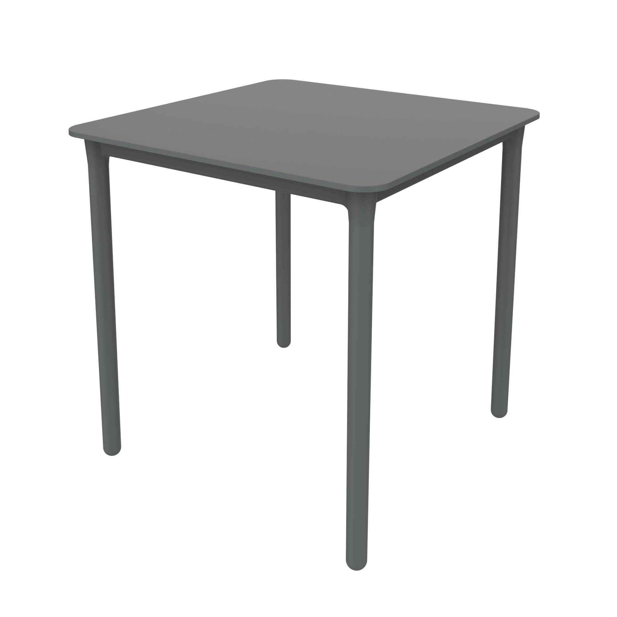 Table carrée 70x70 Marsella garbar plastique gris - Image 1