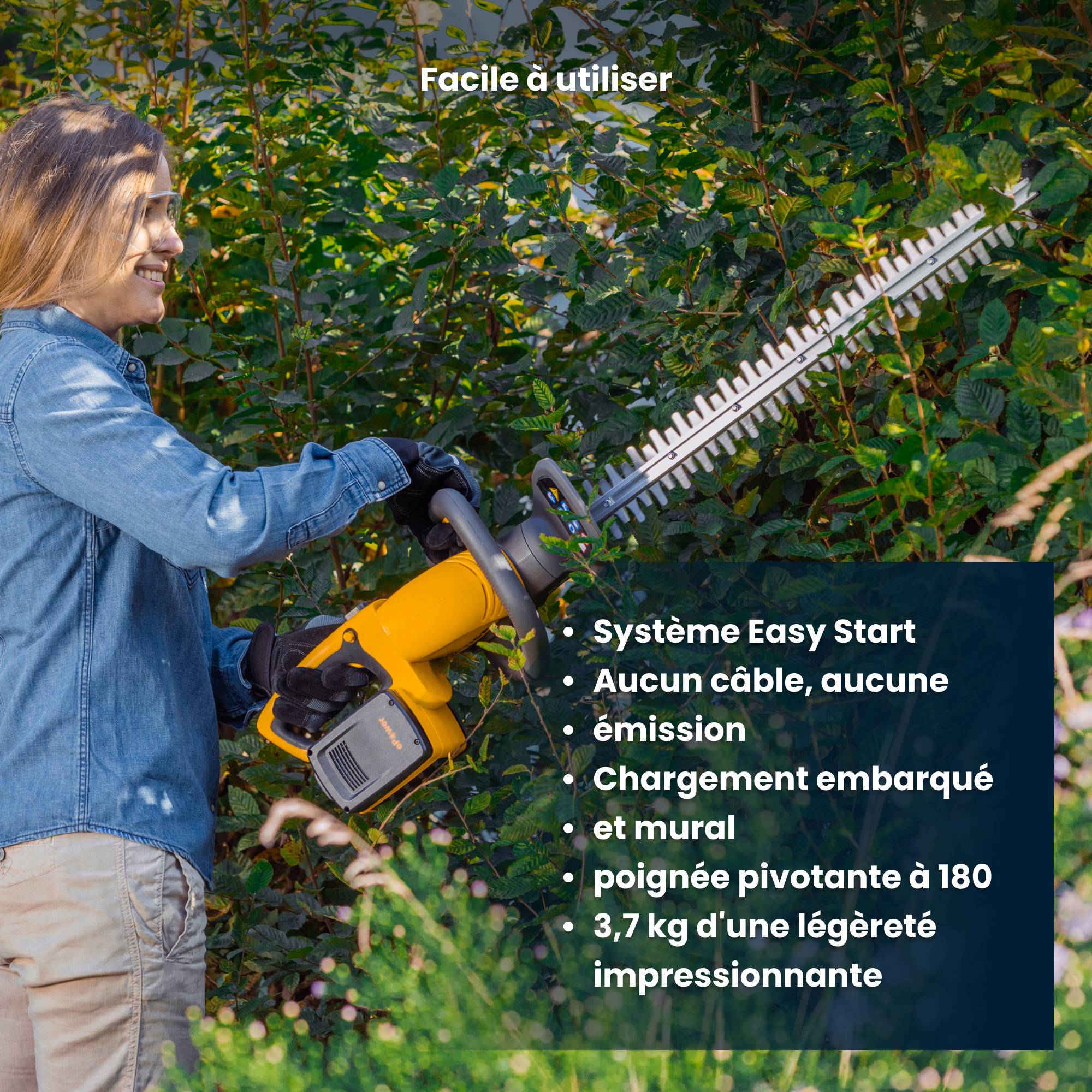 Stiga - Kit taille-haie HT 300e sans fil, lame 54 cm, 2 batteries 20V, autonomie 1 heure - STIGA - Image 4