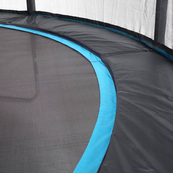 Kangui - Trampoline Ø 360cm + filet de sécurité + échelle + bâche - PUNCHI 360 Bleu Kangui - Image 7