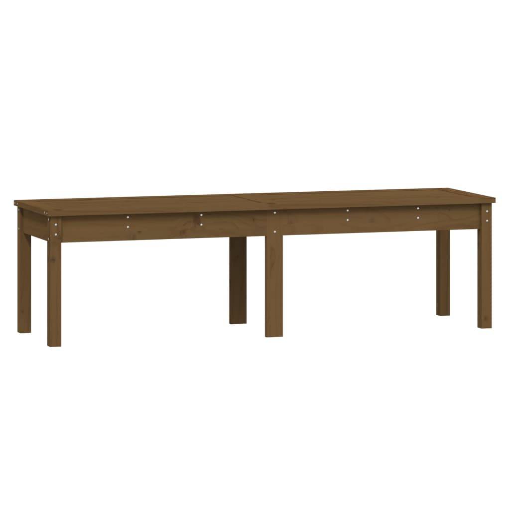 Maison Chic - Banc de jardin - Banc d'extérieur - Banquette à 2 places marron miel 159,5x44x45cm bois de pin - Imagen 1