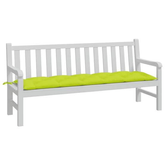 Coussin de banc de jardin vert brillant 180x50x7cm tissu oxford P126 - Image 3