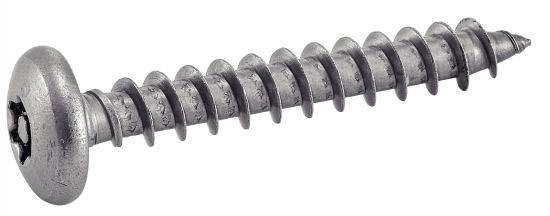 Acton - Vis à bois cylindrique 6 lobes inviolable ACTON inox A2 pour penture - 6x30 mm - boite de 100 - 628136X30 - Imagen 1